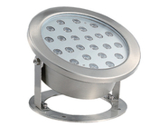 Forme ronde 24W LED Flood Light Matériau en acier inoxydable à l' extérieur imperméable à l' eau IP68