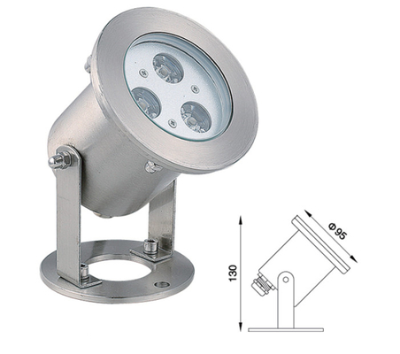 matériel superbe imperméable de l'éclat 304SS de la lumière IP68 AC/DC12V de tache de 3W LED